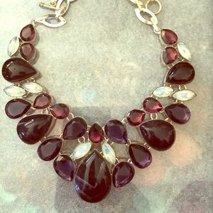 Amethyst, Opelite and pink quartz set in sterling